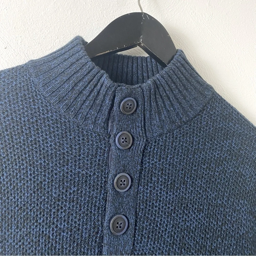 Men Sweater by An Original Flag & Anthem Dry Goods Supply Navy Blue. Sz M.